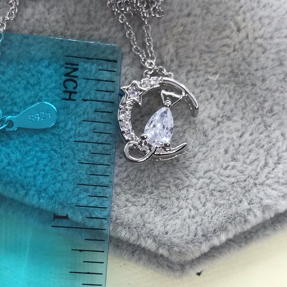 ๐ Sterling Silver 925 Cat Necklace - Picture 3 of 4